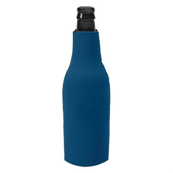 Long necked bottle insulator with zippered closure with O-ring pull.... from ASI 61125 Hit Promotional Products / Hit®