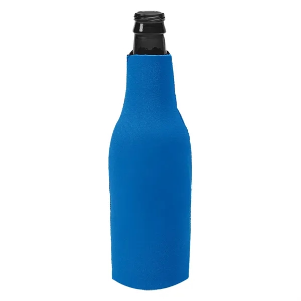 Long necked bottle insulator with zippered closure with O-ring pull.... from ASI 61125 Hit Promotional Products / Hit®
