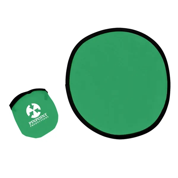 Lightweight polyester 10" flying disk with black trim and matching pouch... from ASI 61125 Hit Promotional Products / Hit®