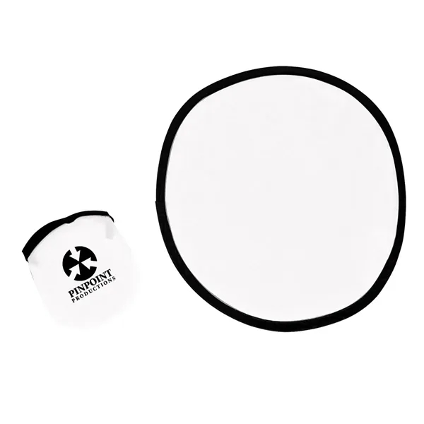 Lightweight polyester 10" flying disk with black trim and matching pouch... from ASI 61125 Hit Promotional Products / Hit®