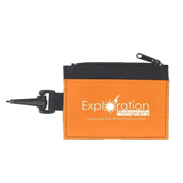 ID holder with zippered compartment and split ring.... from ASI 61125 Hit Promotional Products / Hit®