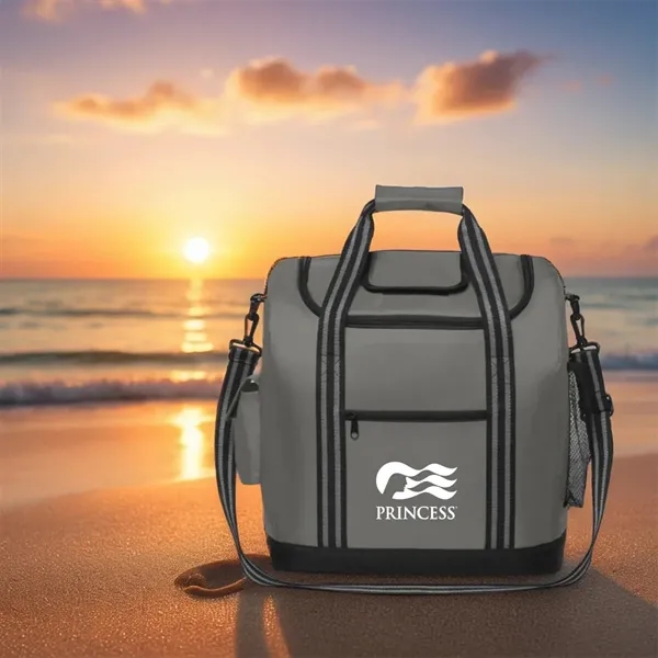 Insulated cooler bag with easy access top compartment.... from ASI 61125 Hit Promotional Products / Hit®