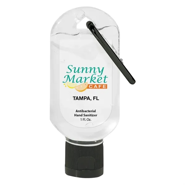 1 oz. Hand Sanitizer with Carabiner.  Lightly Scented.... from ASI 61125 Hit Promotional Products / Hit®