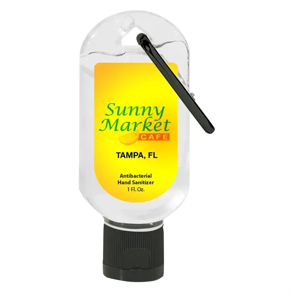 1 oz. Hand Sanitizer with Carabiner.  Lightly Scented.... from ASI 61125 Hit Promotional Products / Hit®
