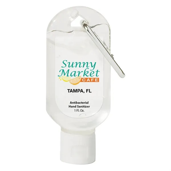 1 oz. Hand Sanitizer with Carabiner.  Lightly Scented.... from ASI 61125 Hit Promotional Products / Hit®