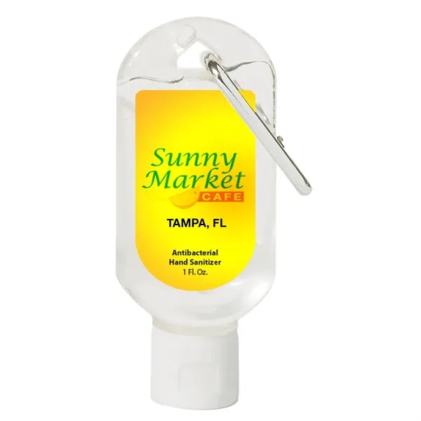 1 oz. Hand Sanitizer with Carabiner.  Lightly Scented.... from ASI 61125 Hit Promotional Products / Hit®