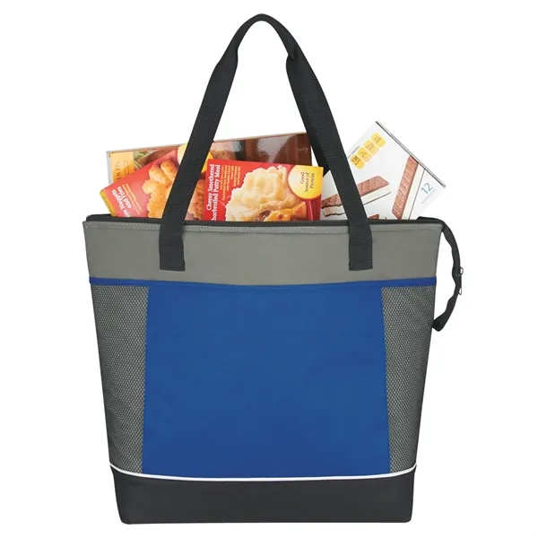 Mega Shopping Kooler Tote Bag. Made Of 600D Polyester.  PEVA... from ASI 61125 Hit Promotional Products / Hit®