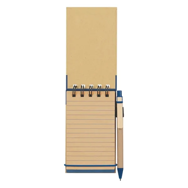 Eco-friendly spiral jotter and pen with elastic pen loop and elastic... from ASI 61125 Hit Promotional Products / Hit®