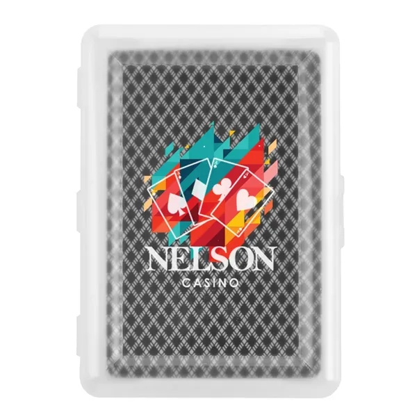 Paper playing cards in reusable plastic case.... from ASI 61125 Hit Promotional Products / Hit®