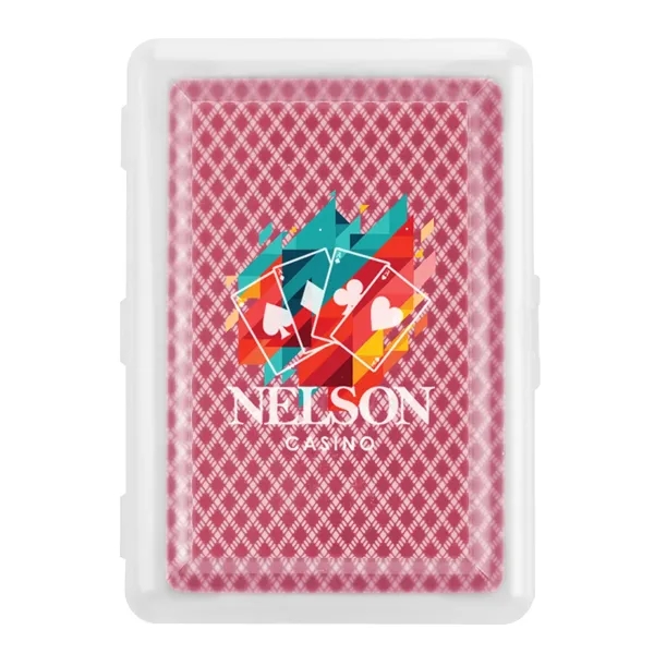 Paper playing cards in reusable plastic case.... from ASI 61125 Hit Promotional Products / Hit®