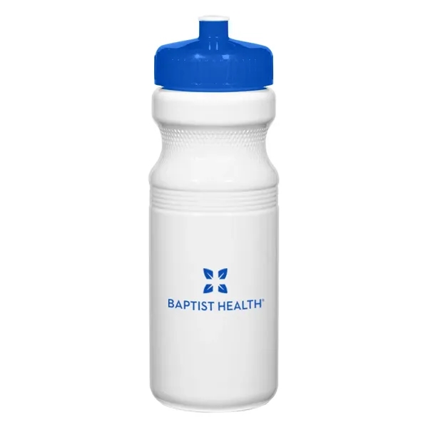 24 Oz. Poly-Clear Fitness Bottle. White and Translucent: Made With PET... from ASI 61125 Hit Promotional Products / Hit®