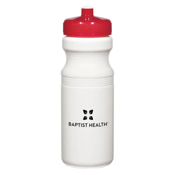 24 Oz. Poly-Clear Fitness Bottle. White and Translucent: Made With PET... from ASI 61125 Hit Promotional Products / Hit®