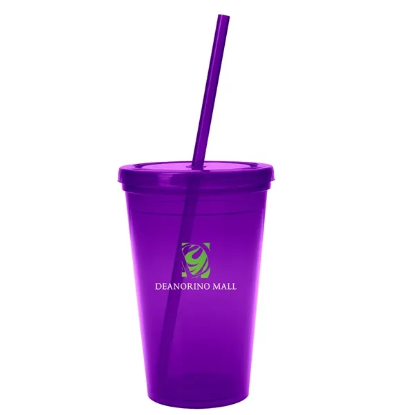 16 Oz. Sunsplash Double Wall Tumbler. Made With Up To 25%... from ASI 61125 Hit Promotional Products / Hit®