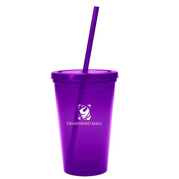 16 Oz. Sunsplash Double Wall Tumbler. Made With Up To 25%... from ASI 61125 Hit Promotional Products / Hit®