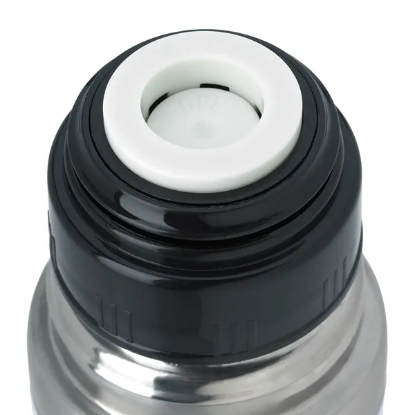 Stainless steel insulated thermos with screw on, spill resistant lid.... from ASI 61125 Hit Promotional Products / Hit®