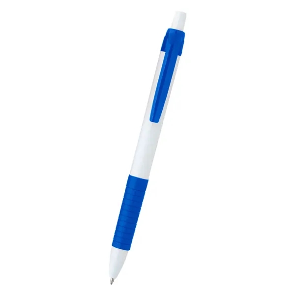 Plunger Action pen with rubber grip.... from ASI 61125 Hit Promotional Products / Hit®