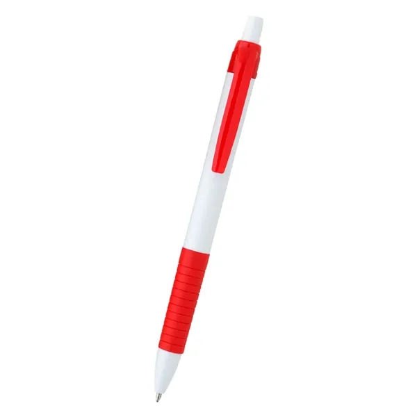 Plunger Action pen with rubber grip.... from ASI 61125 Hit Promotional Products / Hit®