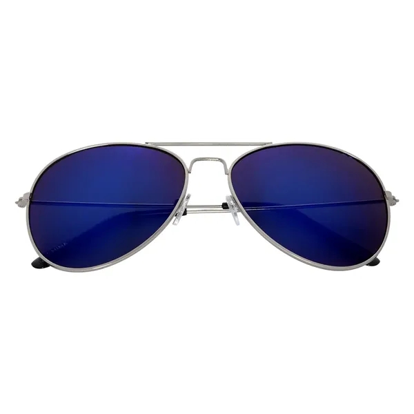 Color Mirrored Aviator Sunglasses. UVA400 Lenses Provide 100% UVA And UVB... from ASI 61125 Hit Promotional Products / Hit®