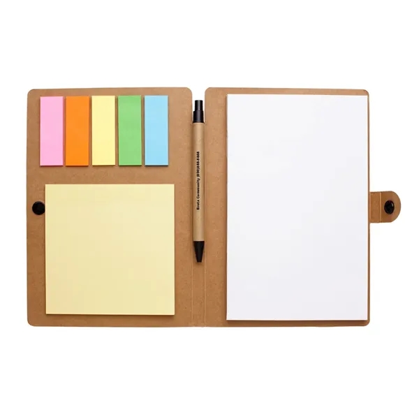 Large Snap Notebook with Desk Essentials.  Matching Pen has Paper... from ASI 61125 Hit Promotional Products / Hit®