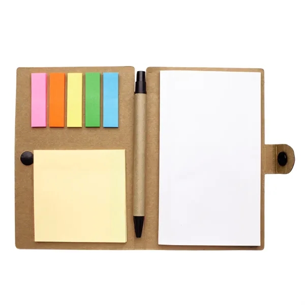 Small Snap Notebook with Desk Essentials.  Matching Pen has Paper... from ASI 61125 Hit Promotional Products / Hit®
