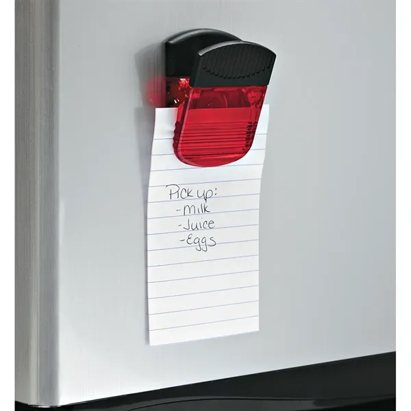 Wide Rectangle Clip.  Spring-Loaded Hinge.  Magnet on Back Side.... from ASI 61125 Hit Promotional Products / Hit®