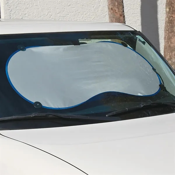 39" x 19 3/4" collapsible sun shade for car windshield with... from ASI 61125 Hit Promotional Products / Hit®