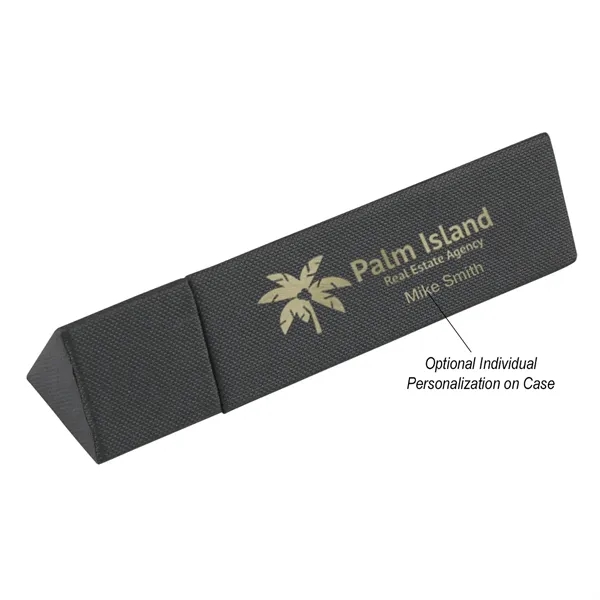 Elite Executive Pen In Case Metal Twist Action Pen Includes Triangle... from ASI 61125 Hit Promotional Products / Hit®