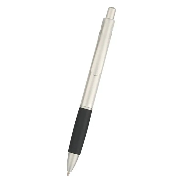 Plunger action pen with rubber grip... from ASI 61125 Hit Promotional Products / Hit®
