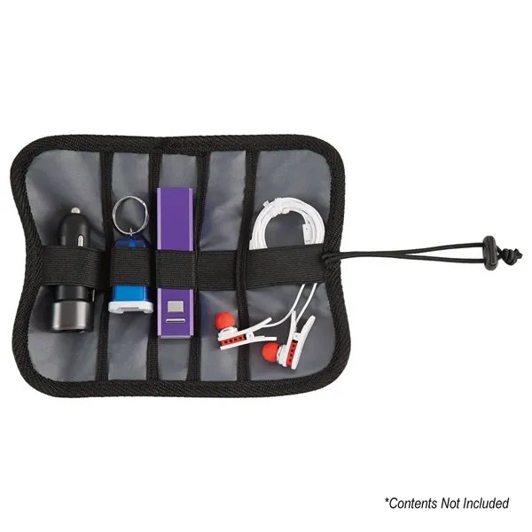 Roll-up electronic organizer made with a combo of 600 D and... from ASI 61125 Hit Promotional Products / Hit®