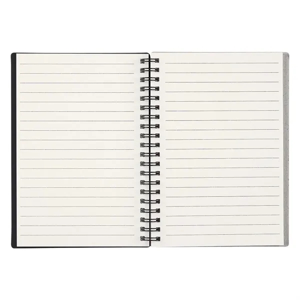Spiral bound notebook with rubberized cover, cardboard back, and 70 lined... from ASI 61125 Hit Promotional Products / Hit®