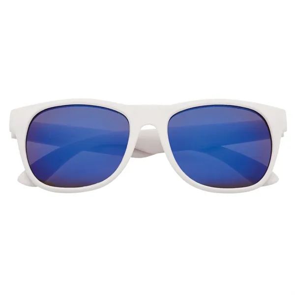 Rubberized sunglasses with mirrored lenses and UV400 protection.... from ASI 61125 Hit Promotional Products / Hit®