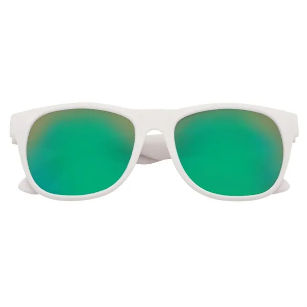 Rubberized sunglasses with mirrored lenses and UV400 protection.... from ASI 61125 Hit Promotional Products / Hit®