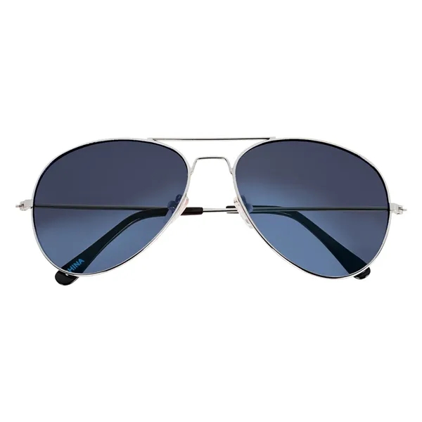 Aviator sunglasses with ocean gradient lenses featuring UV400 protection.... from ASI 61125 Hit Promotional Products / Hit®