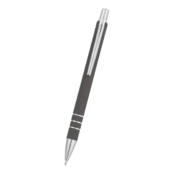 Rubberize, aluminum, plunger action pen.... from ASI 61125 Hit Promotional Products / Hit®