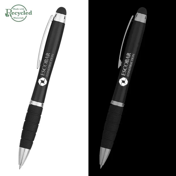 Twist-action pen with a light, stylus, and rubber grip for better... from ASI 61125 Hit Promotional Products / Hit®