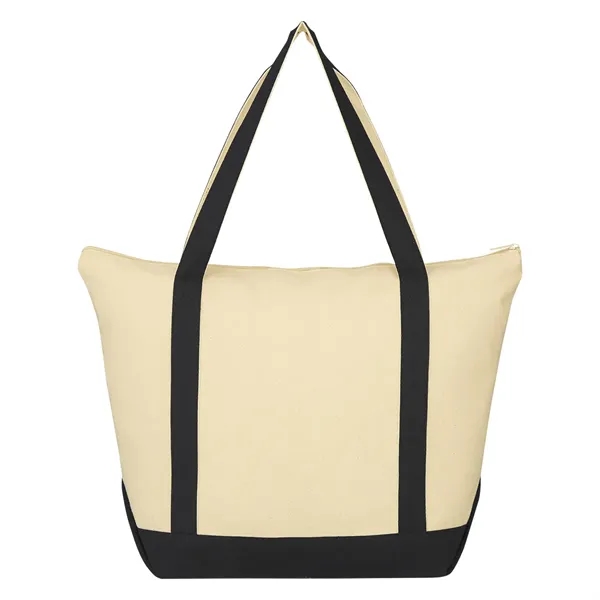 Tote bag made of 12 oz. cotton canvas with top zipper... from ASI 61125 Hit Promotional Products / Hit®