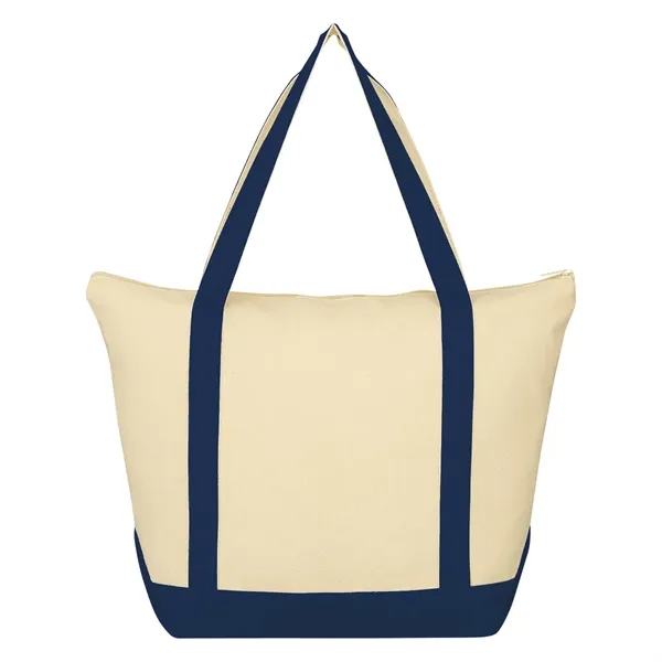 Tote bag made of 12 oz. cotton canvas with top zipper... from ASI 61125 Hit Promotional Products / Hit®