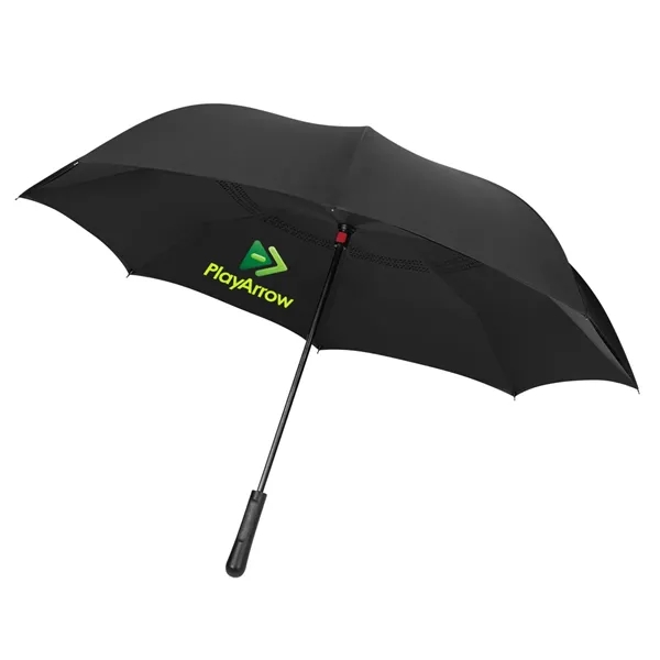 Black manual open umbrella with inverted design, 48" arc and metal... from ASI 61125 Hit Promotional Products / Hit®
