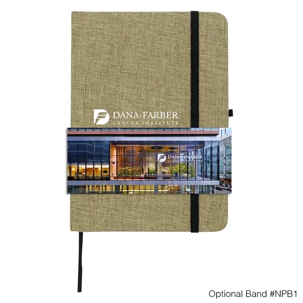 5" x 7" journal with 80 lined pages, a polycanvas cover... from ASI 61125 Hit Promotional Products / Hit®