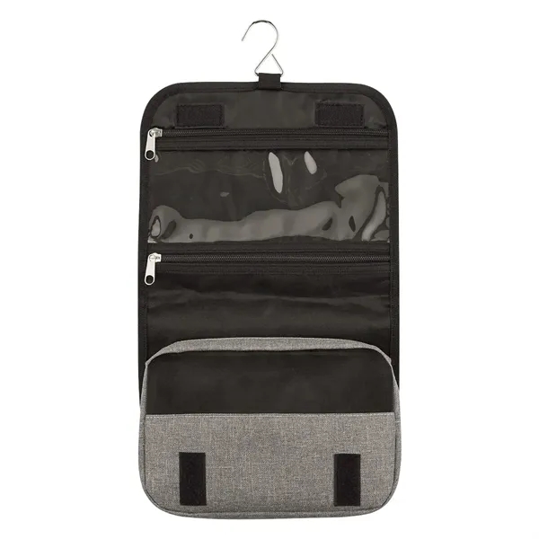 Toiletry bag made of polyester that folds down to a compact... from ASI 61125 Hit Promotional Products / Hit®