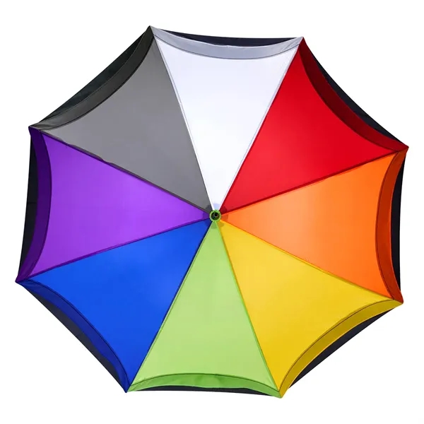 Rainbow umbrella with a 46" arc made of pongee material and... from ASI 61125 Hit Promotional Products / Hit®