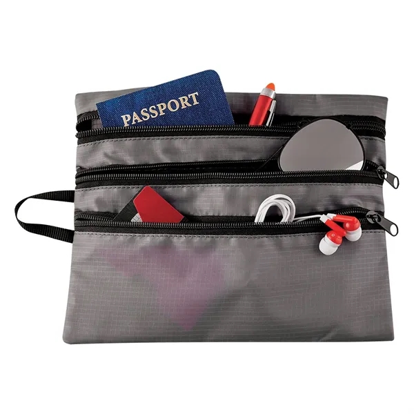 Travel bag made of polyester ripstop that measures 9" x 7"... from ASI 61125 Hit Promotional Products / Hit®