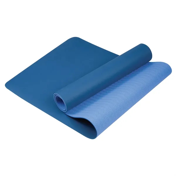 Two-tone double-layer yoga mat that is hypoallergenic, non-toxic, and odor free.... from ASI 61125 Hit Promotional Products / Hit®