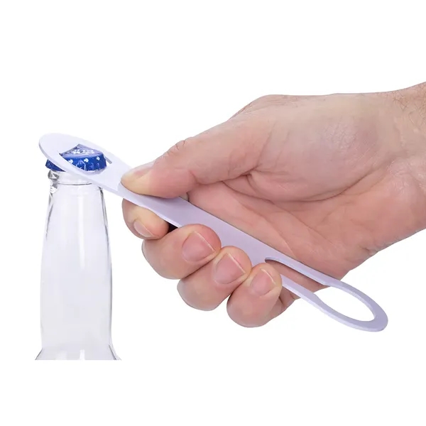 2" x 7 3/8" bottle opener that's made of metal.... from ASI 61125 Hit Promotional Products / Hit®