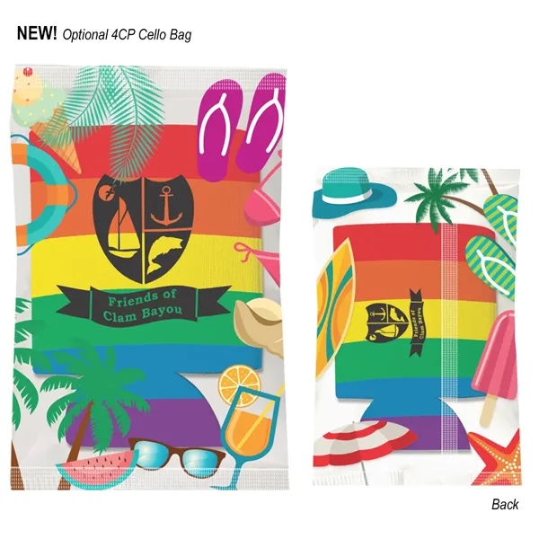 Rainbow Kan-Tastic beverage holder measuring 4" and made of laminated open... from ASI 61125 Hit Promotional Products / Hit®