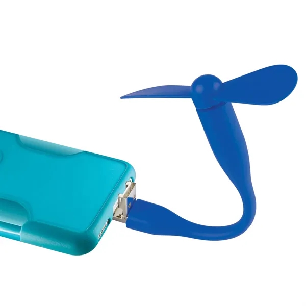 Mini USB fan made of flexible material and compatible with devices... from ASI 61125 Hit Promotional Products / Hit®