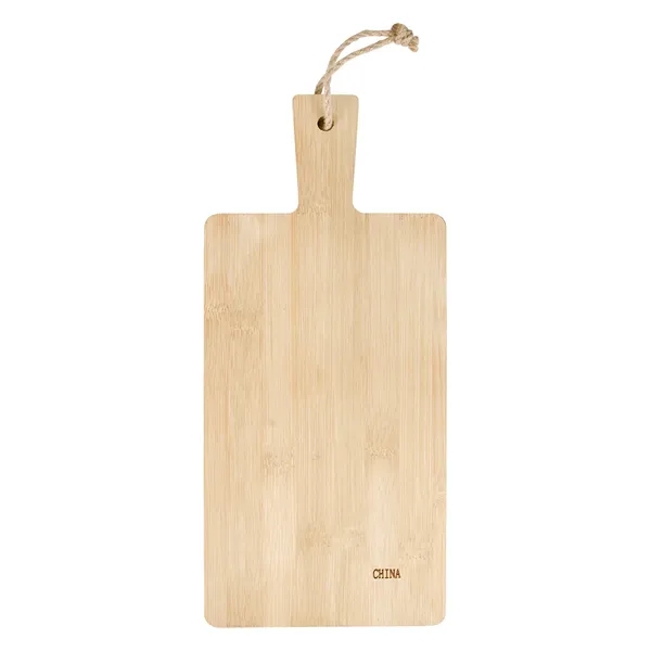 Lightweight bamboo and slate charcuterie cutting board measuring 6" x 13".... from ASI 61125 Hit Promotional Products / Hit®