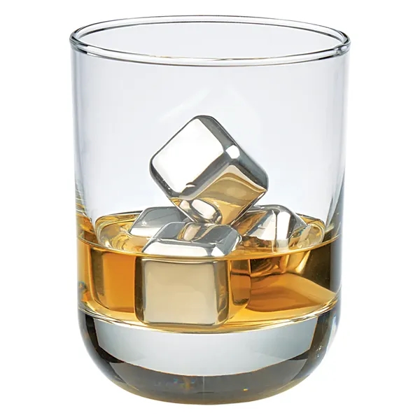4 stainless steel ice cubes in protective plastic travel case.... from ASI 61125 Hit Promotional Products / Hit®