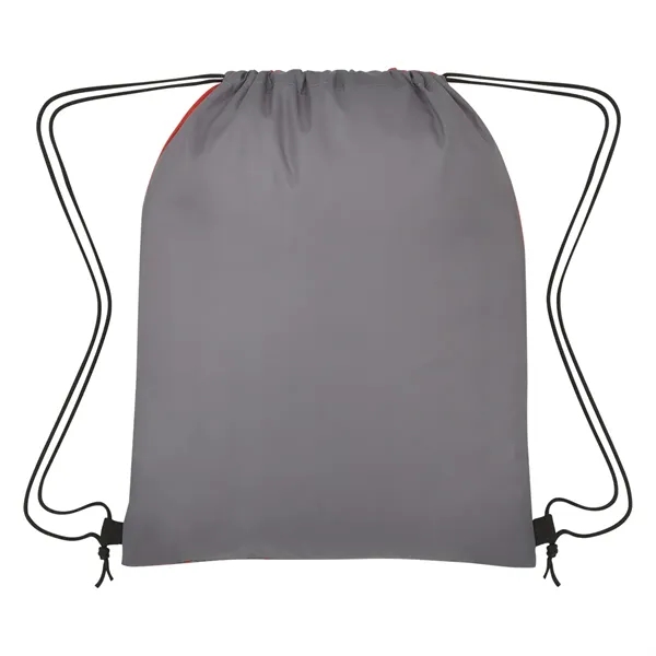Drawstring backpack made of 210 denier polyester with a bitmap design.... from ASI 61125 Hit Promotional Products / Hit®
