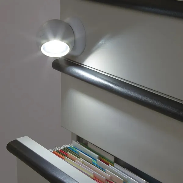 Extra-bright white COB light with a magnetic base, on/off push button,... from ASI 61125 Hit Promotional Products / Hit®